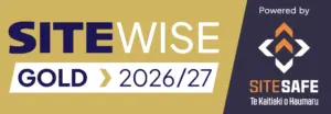 SiteWise Gold 2026/27 accreditation, powered by Site Safe
